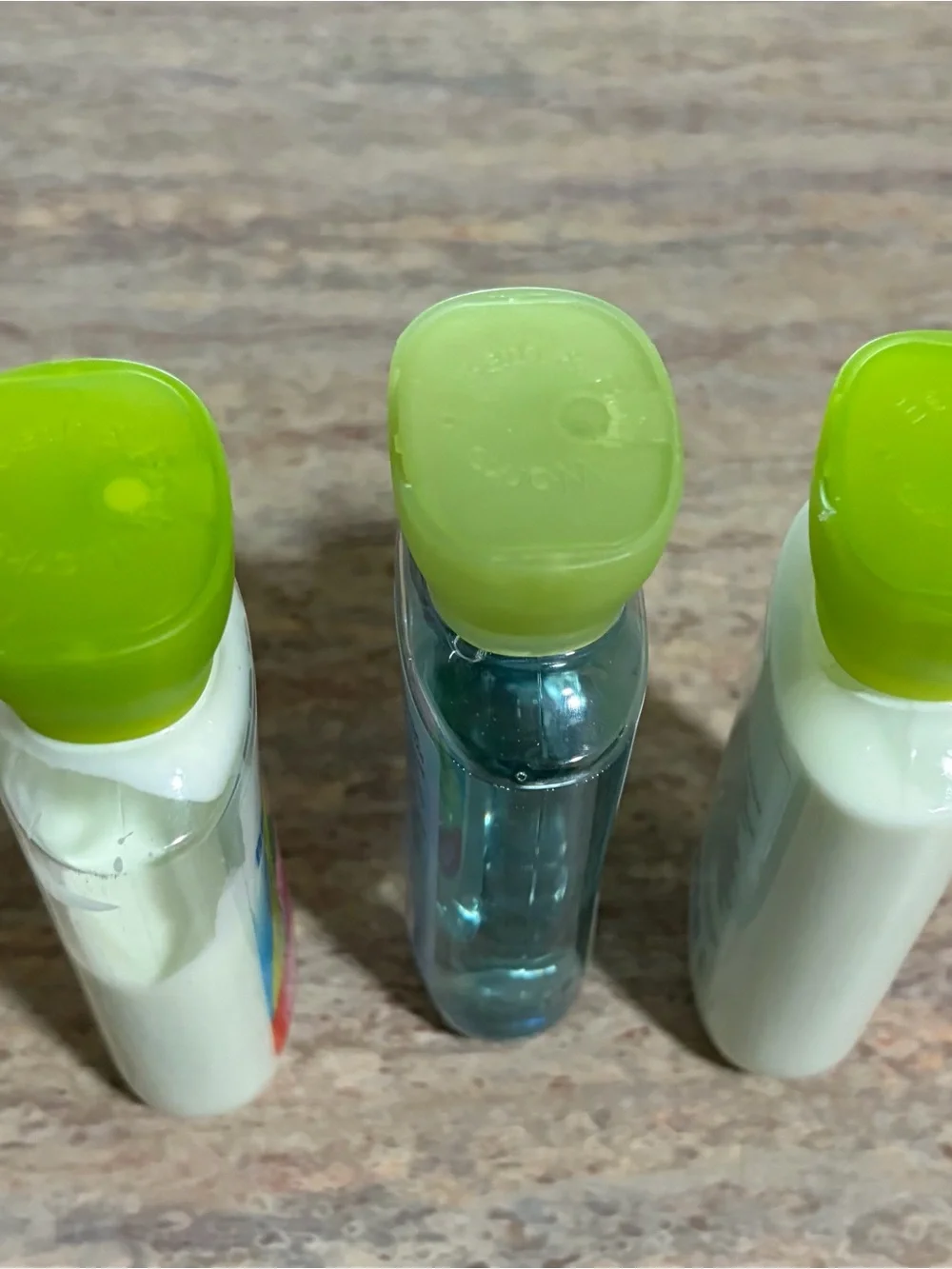 Bath & Body Works Beautiful Day Travel Body Wash & Lotions - Green Caps
